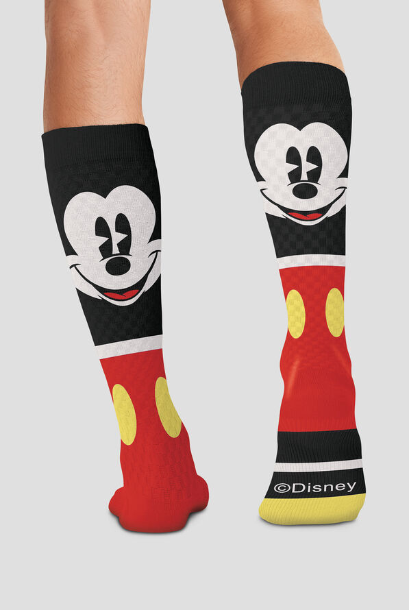 Tooniforms Happy Go Mickey Men's 10-15 mmHg Light Compression Socks - null - 2