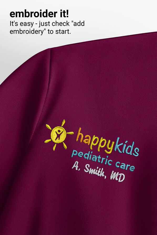 Sudadera médica con capucha ReSurge Jasper con mangas largas y 4 bolsillos para mujer - Wine - 8