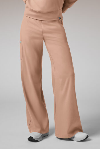 Pantal&oacute;n m&eacute;dico Hypothesis Y-Band estilo yoga con piernas anchas y 6 bolsillos para mujer