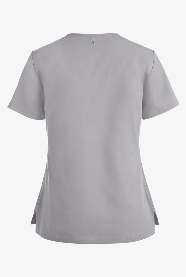 Grey's Anatomy by Barco Spandex STRETCH Bree Women's 1-Pocket Tuck In Scrub Top - Moonstruck - 2