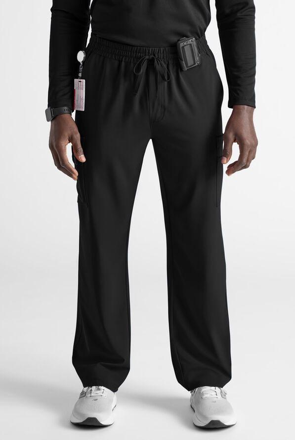 Easy STRETCH Men&rsquo;s 10-Pocket Scrub Pant - Onyx Black - 1