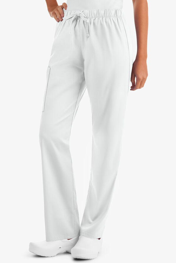 Conjunto de uniforme médico Strictly Scrubs Value STRETCH con 4 bolsillos para mujer - White - 2