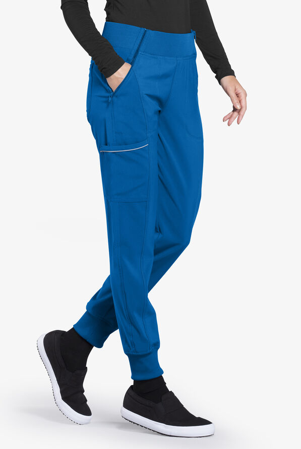 Infinity Women's 5-Pocket STRETCH Tapered Jogger Cargo Scrub Pants - Tall - Royal - 3