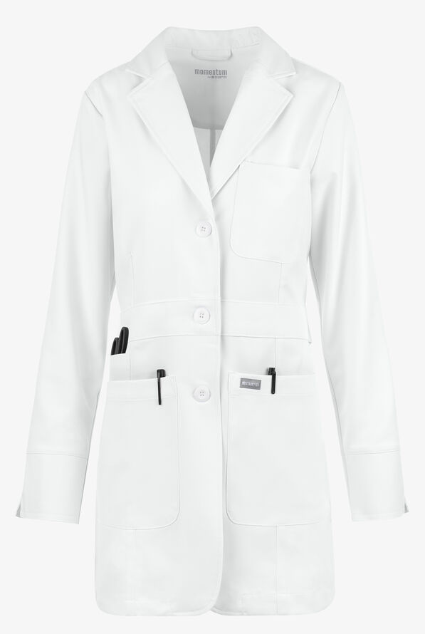Maevn Momentum Women's 32" 3-Pocket Lab Coat - White - 1