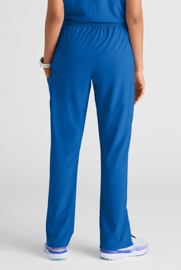 Easy STRETCH Eden Women's 4-Pocket Drawstring Scrub Pants - Tall - Royal - 2