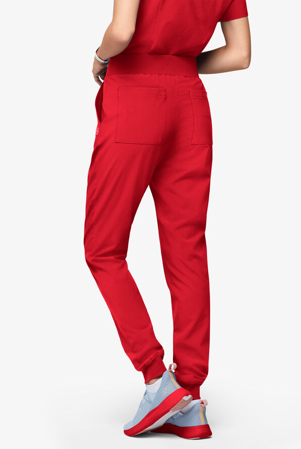 Easy Stretch EcoGrid Adela Women's 6-Pocket Jogger - Petite - Atomic Red - 5