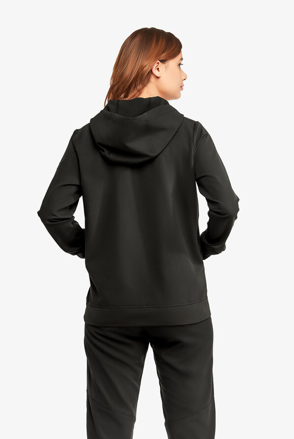 Sudadera médica Keswi con mangas largas y capucha para mujer - Black - 3