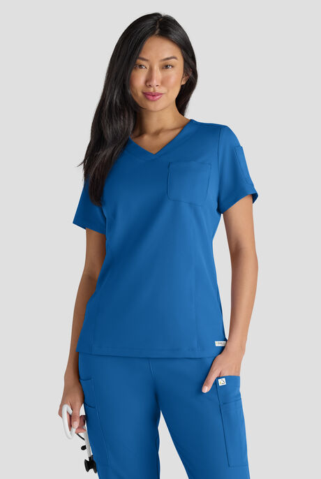 ReSurge Diamond Women's 3-Pocket V-Neck Tuck In / Wear Out Scrub Top