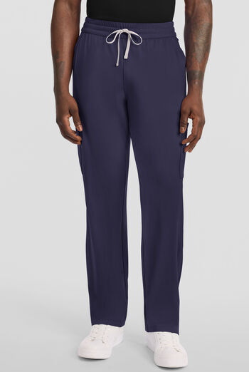 Cherokee Achieve Men's 5-Pocket STRETCH Straight Leg Cargo Knit Scrub Pants