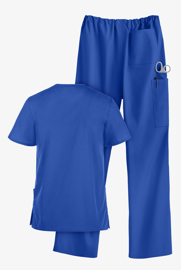 Conjunto de uniforme m&eacute;dico unisex UA Strictly Scrubs - Royal - 3