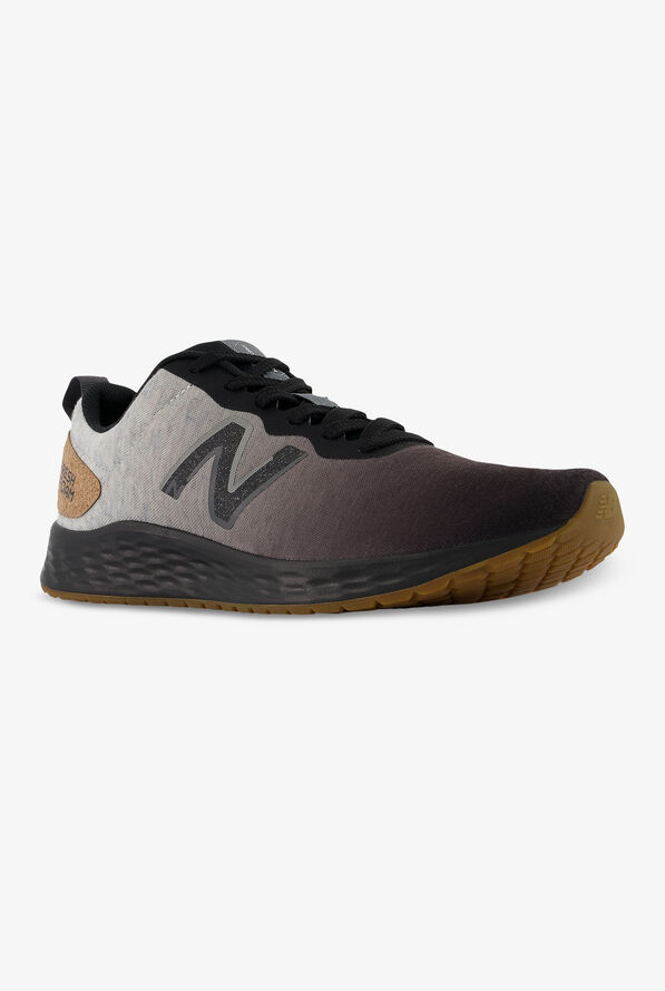 New Balance Men's Fresh Foam Arishi v3 Black/Grey Athletic Lace Up Nursing Shoes - null - 5