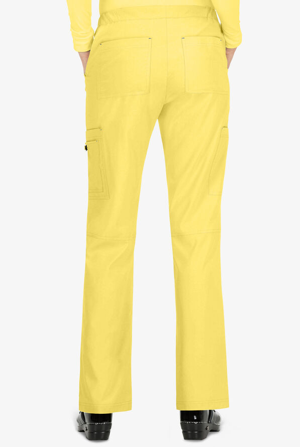 koi Basics Holly Women's 8-Pocket STRETCH Cargo Scrub Pants - Sunshine - 2