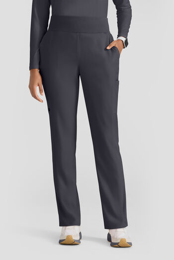 Grey's Anatomy by Barco Spandex STRETCH Renee Women's 6-Pocket High Waisted Straight Leg Scrub Pants