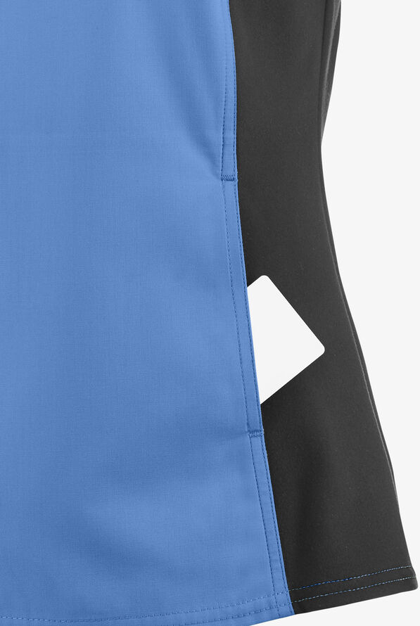 Cherokee Flexibles Women's 2-Pocket V-Neck Scrub Top - Ceil Blue - 3