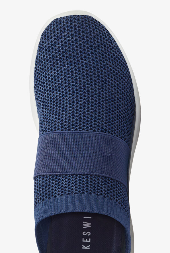 KESWI Women's Navy/White Athletic Slip On Shoes - null - 2