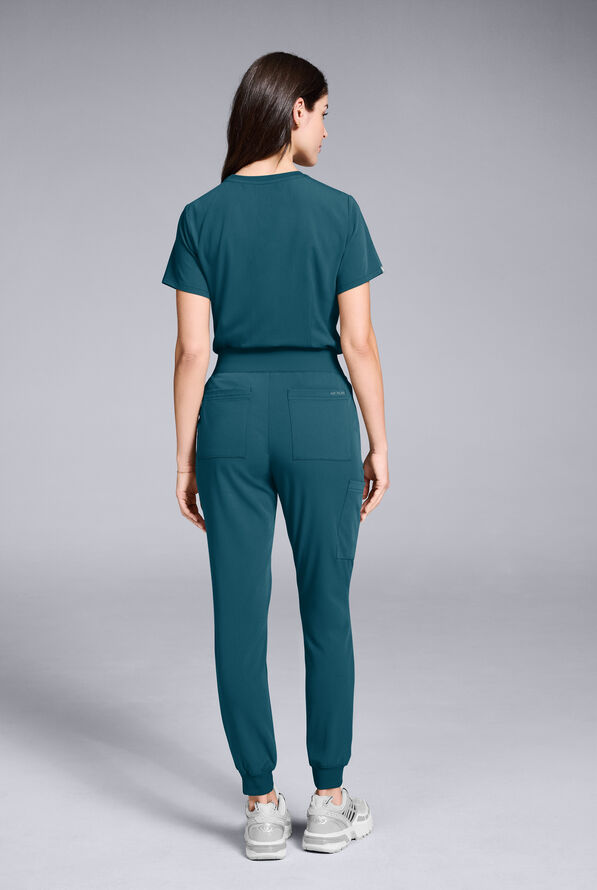 Hypothesis Women's Crew Neck & Jogger Scrub Set - Caribbean Blue - 4