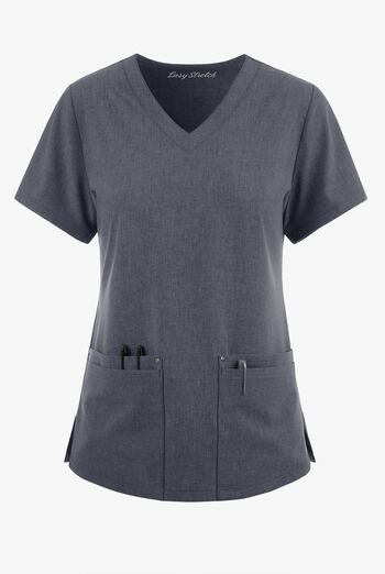 Blusa m&eacute;dica Easy STRETCH Lina con cuello en V ingleteado y 4 bolsillos para mujer