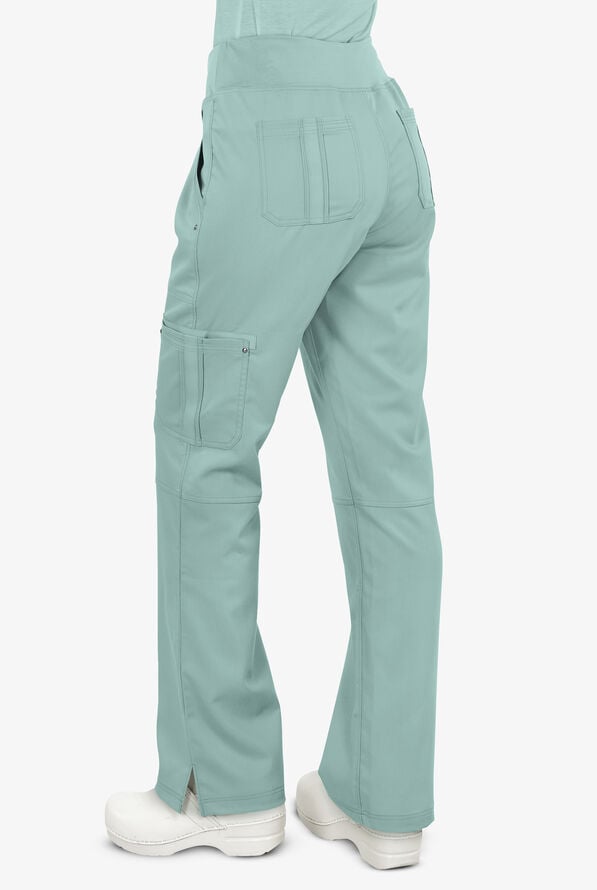 Pantal&oacute;n m&eacute;dico Healing Hands Purple Label Tori STRETCH estilo yoga con 5 bolsillos para mujer - Rain Water - 2