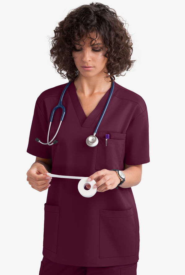 UA Flex2 Unisex VNeck Scrub Top, Unisex Scrub Tops and Pants