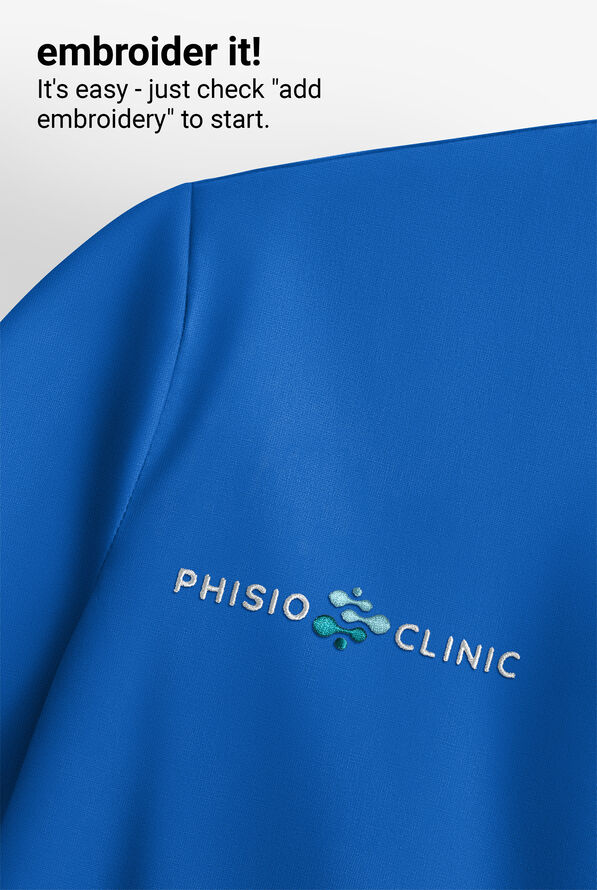 Wink Renew Women's 2-Pocket STRETCH Knit-Trim Dolman Tunic V-Neck Scrub Top - Royal - 4