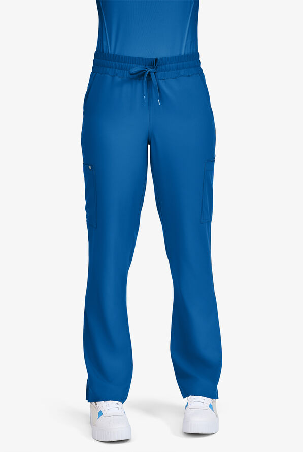 UA Exclusive Bella by Zavate Essentials Women's 5-Pocket STRETCH Cargo Scrub Pants - Royal - 1