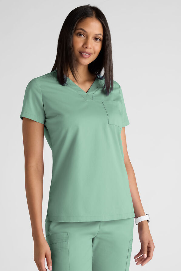 Butter-soft STRETCH Women's Scrub Set - Water Mint - 6