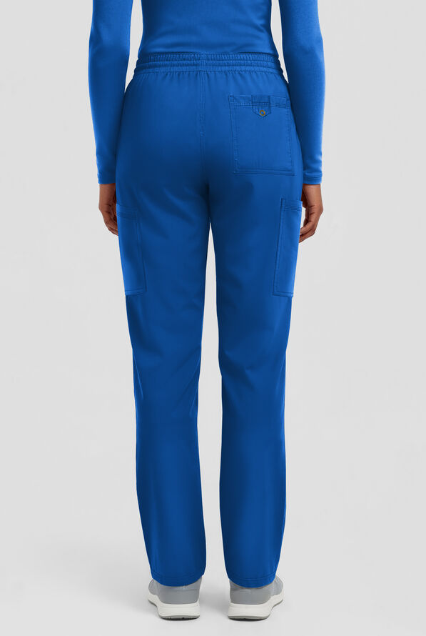 Dickies Forge Women's 6-Pocket Straight Leg Cargo Scrub Pants - Royal - 2