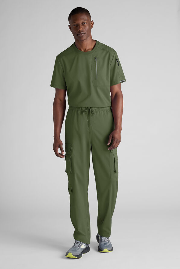 Advantage STRETCH Men's 10-Pocket Cargo Scrub Pant - Light Olive - 8