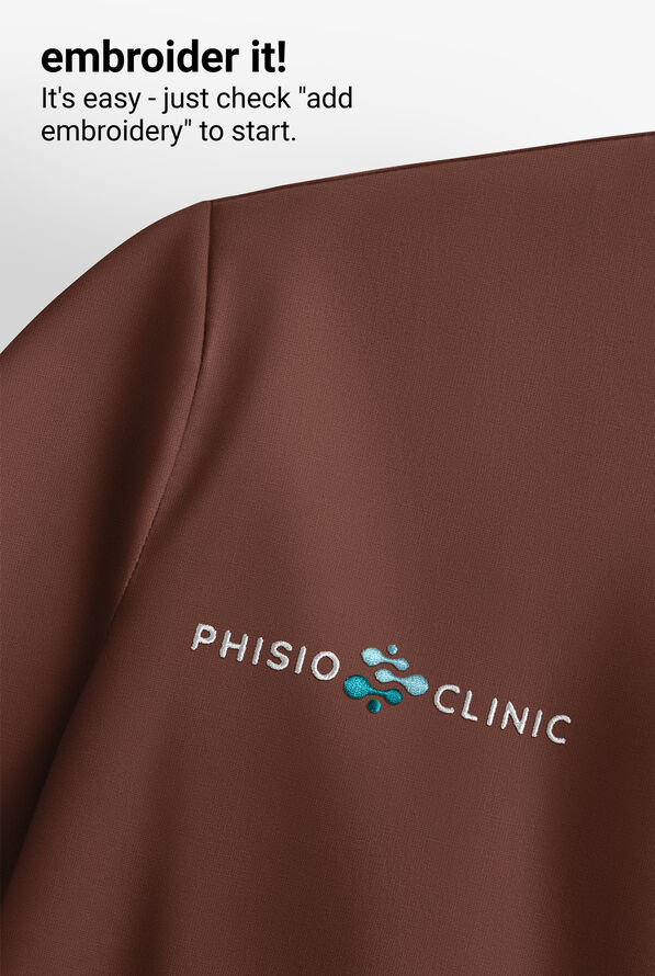 Easy STRETCH Rachel Women's 3-Pocket Snap Front Scrub Jacket - Double Espresso - 7