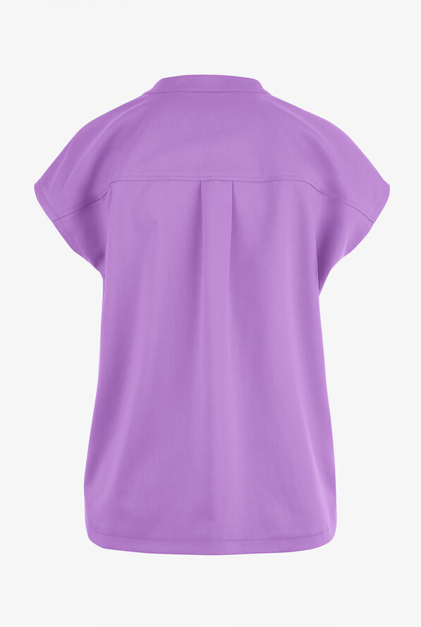 Healing Hands Purple Label Journey Women's 2-Pocket STRETCH Dolman Sleeve Mandarin Collar Scrub Top - Purple Moonstone - 2