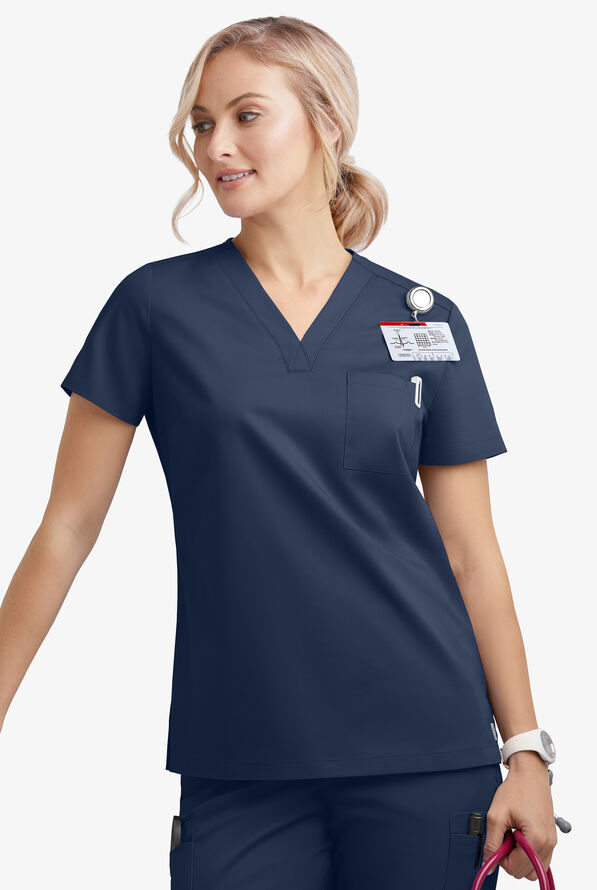 UA ButterSoft STRETCH Scrubs One Pocket Scrub Top, Nursing Scrubs