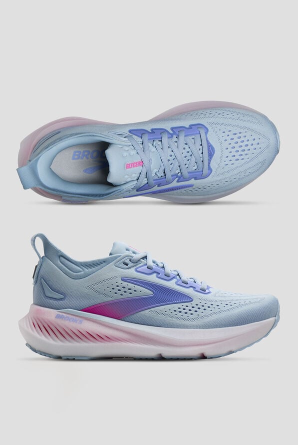 Zapatillas deportivas de enfermer&iacute;a Brooks Glycerin 23 Skyway/Blazing Bell/Pink con cordones para mujer - null - 1