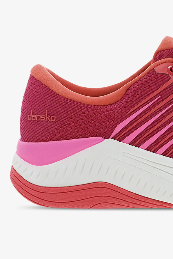 Dansko Women's Penni Strawberry Athletic Lace Up Nursing Shoes - Red - 4