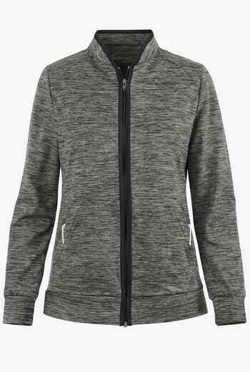 Chaqueta médica UA Butter-Soft STRETCH de punto tejido con cremallera y 2 bolsillos para mujer