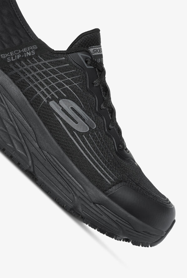 Skechers Work Men's Slip-In Max Cushioning Athletic Lace Up Shoes - Black - 3