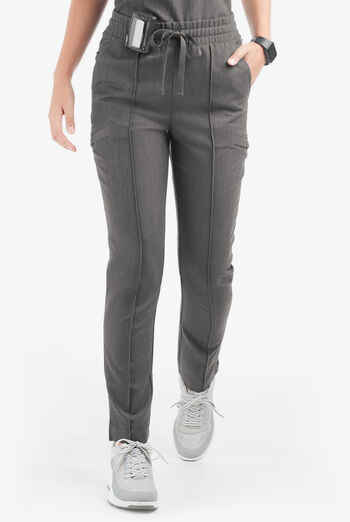 Pantalón médico Movement by Butter-Soft de corte delgado con pinzas y 7 bolsillos para mujer