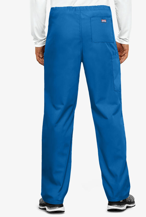 Cherokee Workwear Unisex 3-Pocket Drawstring Scrub Pants - Royal - 2