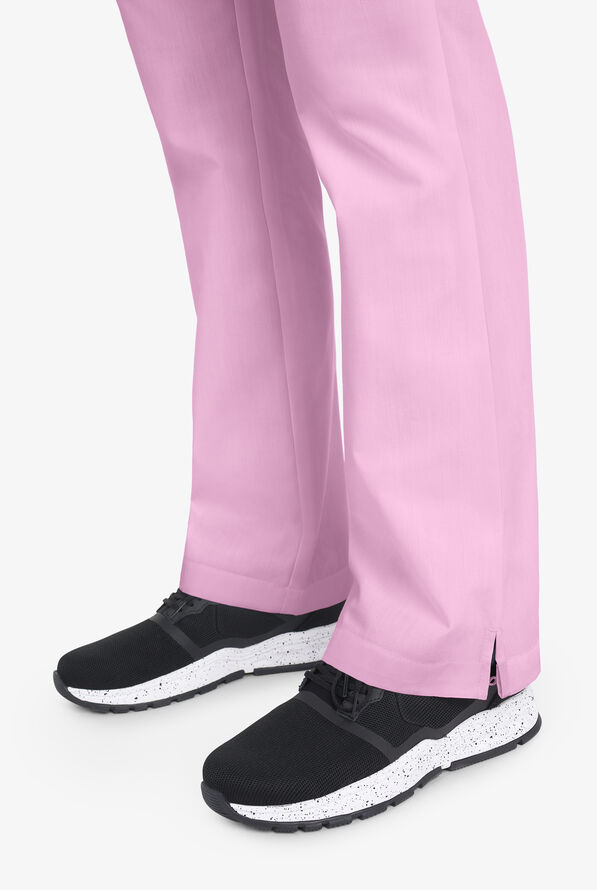 Butter-Soft Core Scrubs Women's 2-Pocket Bootcut Elastic Waist Scrub Pants- New and Improved - Petite - Light Thistle - 3