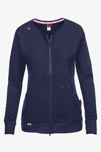 Chaqueta médica koi Lite™ Clarity con cremallera y 3 bolsillos para mujer