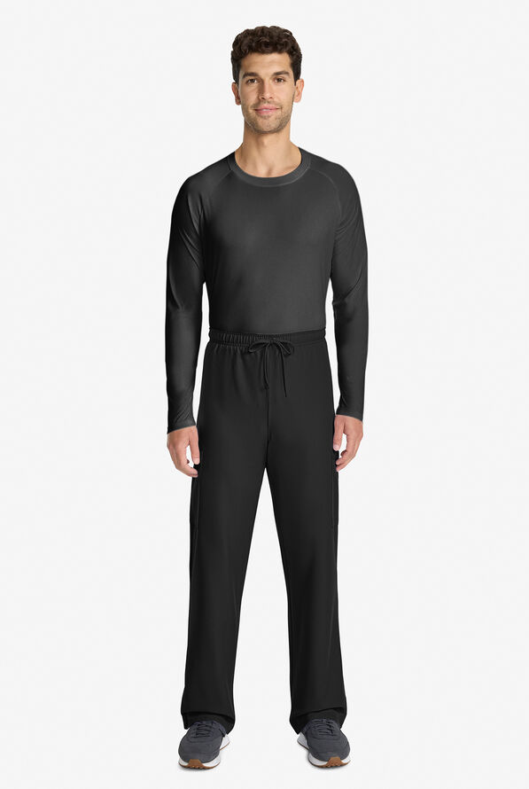 Cherokee Workwear Originals Ultra Unisex 3-Pocket Drawstring Straight Leg Scrub Pants - Black - 5