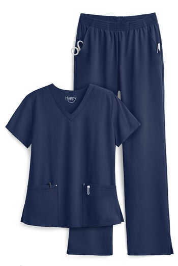 UA Happy Scrubs Women's 2-Pocket Stretch Scrub Set
