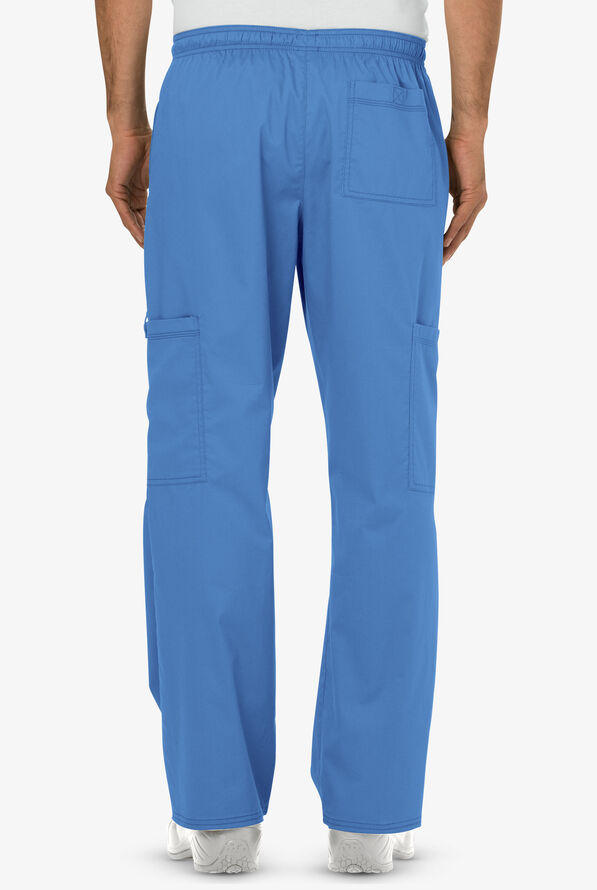 Dickies Gen Flex Youtility Men's 6-Pocket STRETCH Drawstring Scrub Pants - Ceil Blue - 3