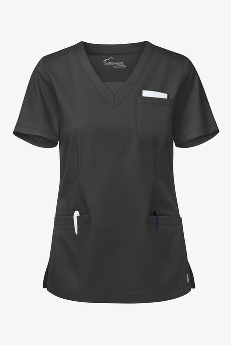 Butter-Soft STRETCH Women's 3-Pocket Welt V-Neck Scrub Top