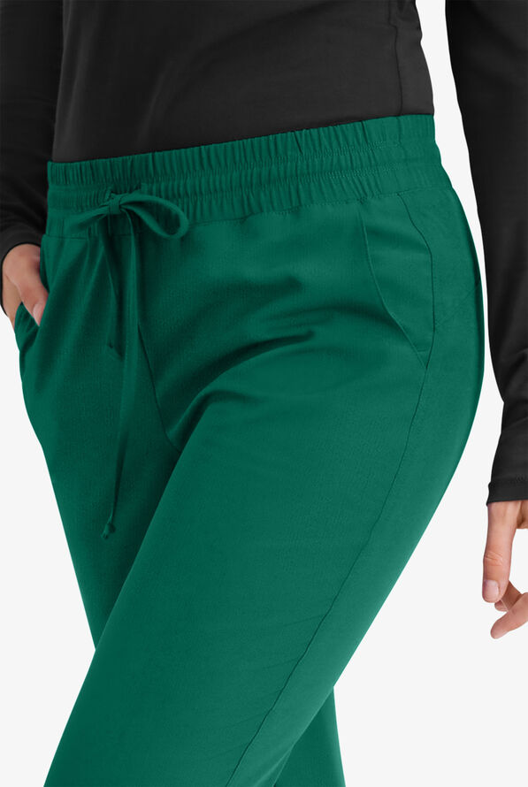 Skechers by Barco Theory Women's 4-Pocket STRETCH Cargo Jogger Scrub Pants - Hunter - 3