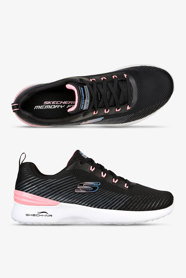 Zapatillas deportivas Skechers Skech-Air Dynamight Luminosity Black/Pink con cordones para mujer - null - 1