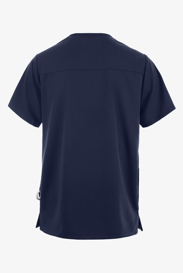 WonderWink Pro Men's 6-Pocket STRETCH V-Neck Scrub Top - Navy - 2