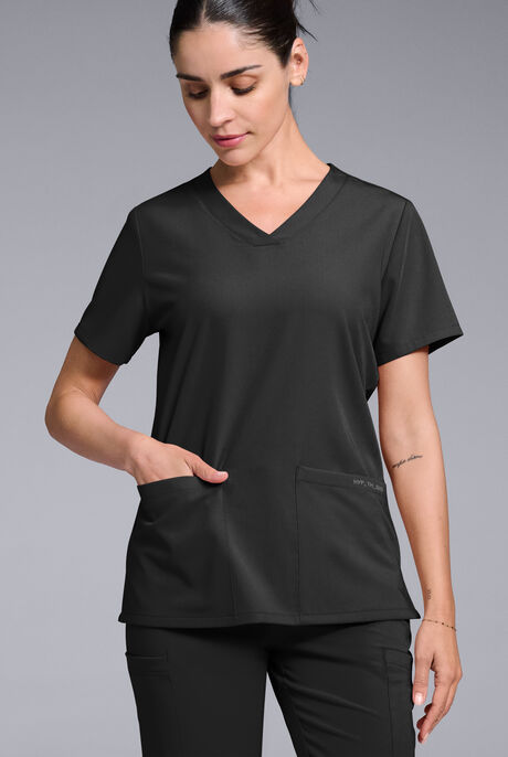 Hypothesis Women's Base 3 Pocket V-Neck Scrub Top