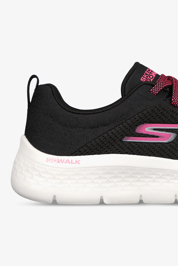 Skechers Performance Women's Go Walk Flex Alani Black Athletic Lace Up Nursing Shoes - Black - 4