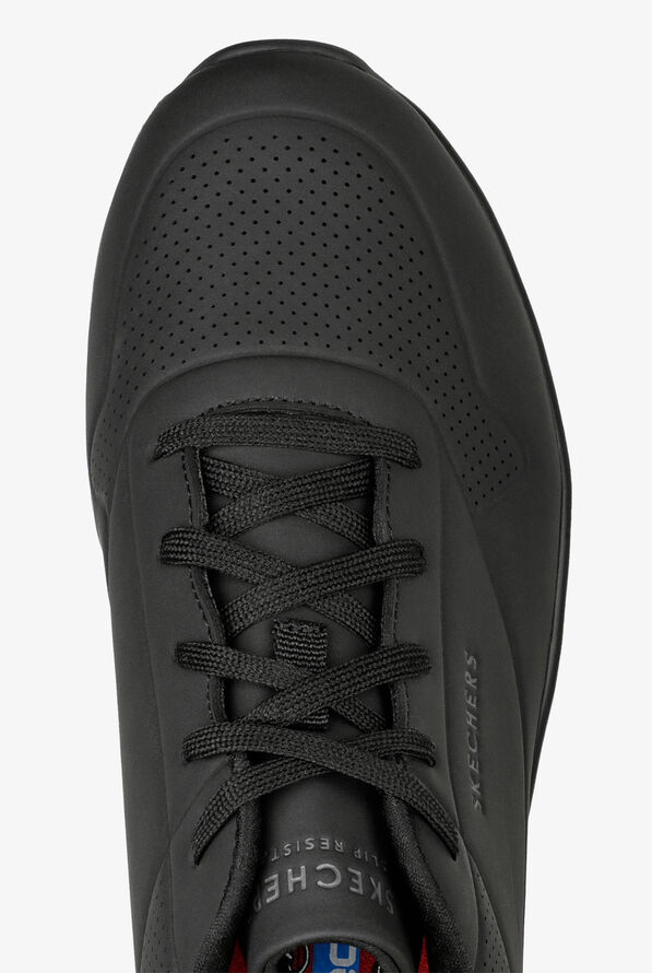 Skechers Work Men's Uno Sutal w/ Skech-Air Athletic Lace Up Shoes - Black - 2