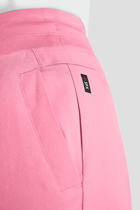 Pantal&oacute;n m&eacute;dico Grey's Anatomy by Barco Emerge Teagan STRETCH de tiro alto con piernas anchas y 6 bolsillos para mujer - Glow Pink - 6